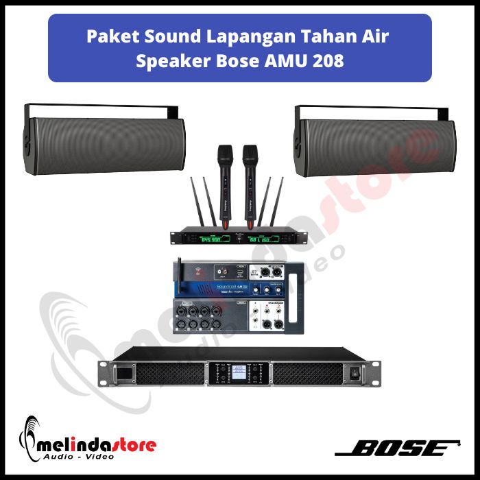 Paket Sound Lapangan Upacara Speaker Bose AMU 208 | 2 Speaker (Waterproof) Paket Sound Lapangan Upacara Speaker Bose AMU 208 | 2 Speaker (Waterproof)